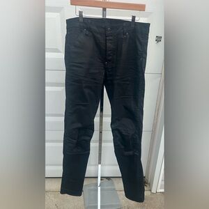 G-Star RAW 5620 3D Slim Coated Motorcycle Jeans Black 33x38 Extra Long